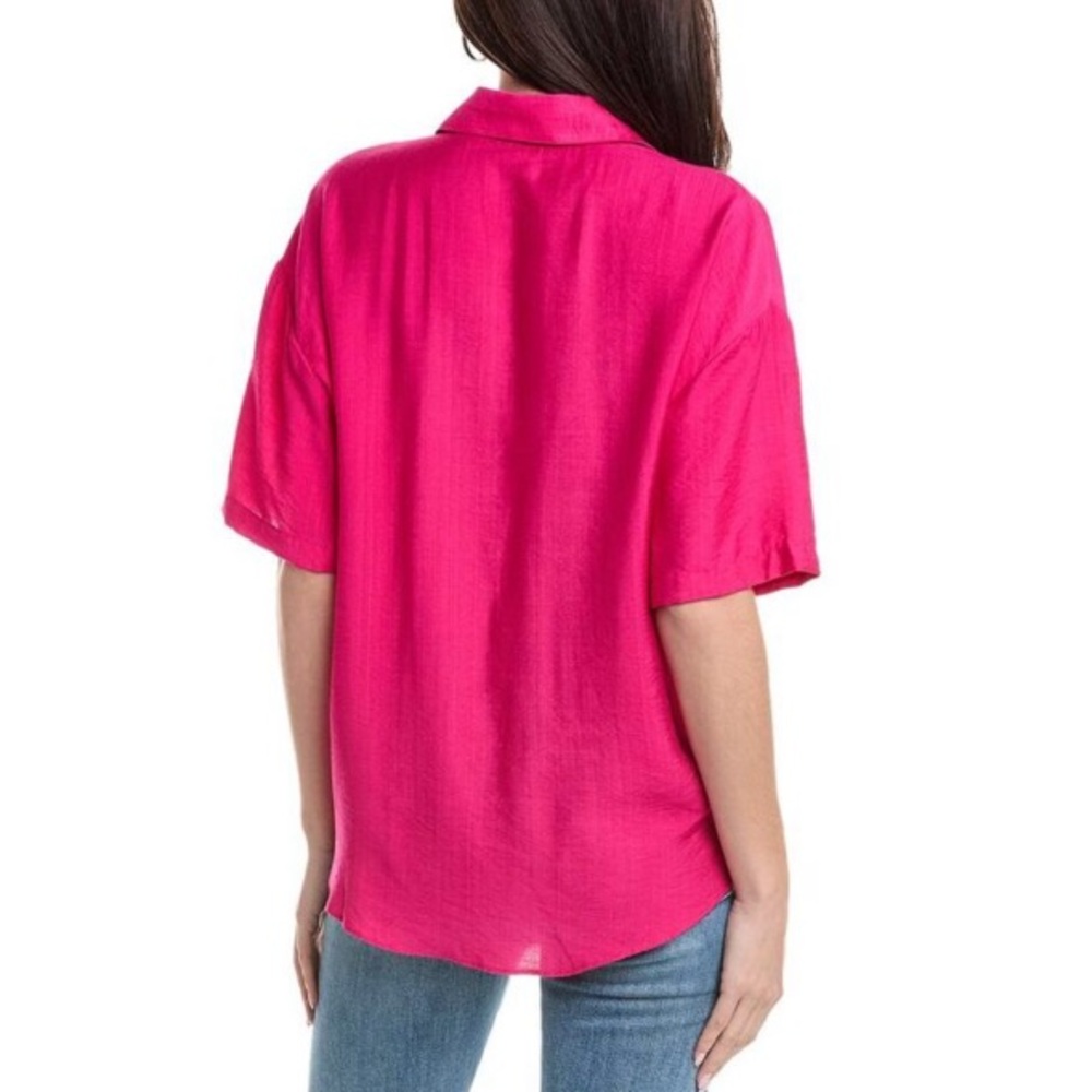 RACHEL Rachel Roy Fuchsia High-Low Wrap Top sz XL nwt - Picture 2 of 11